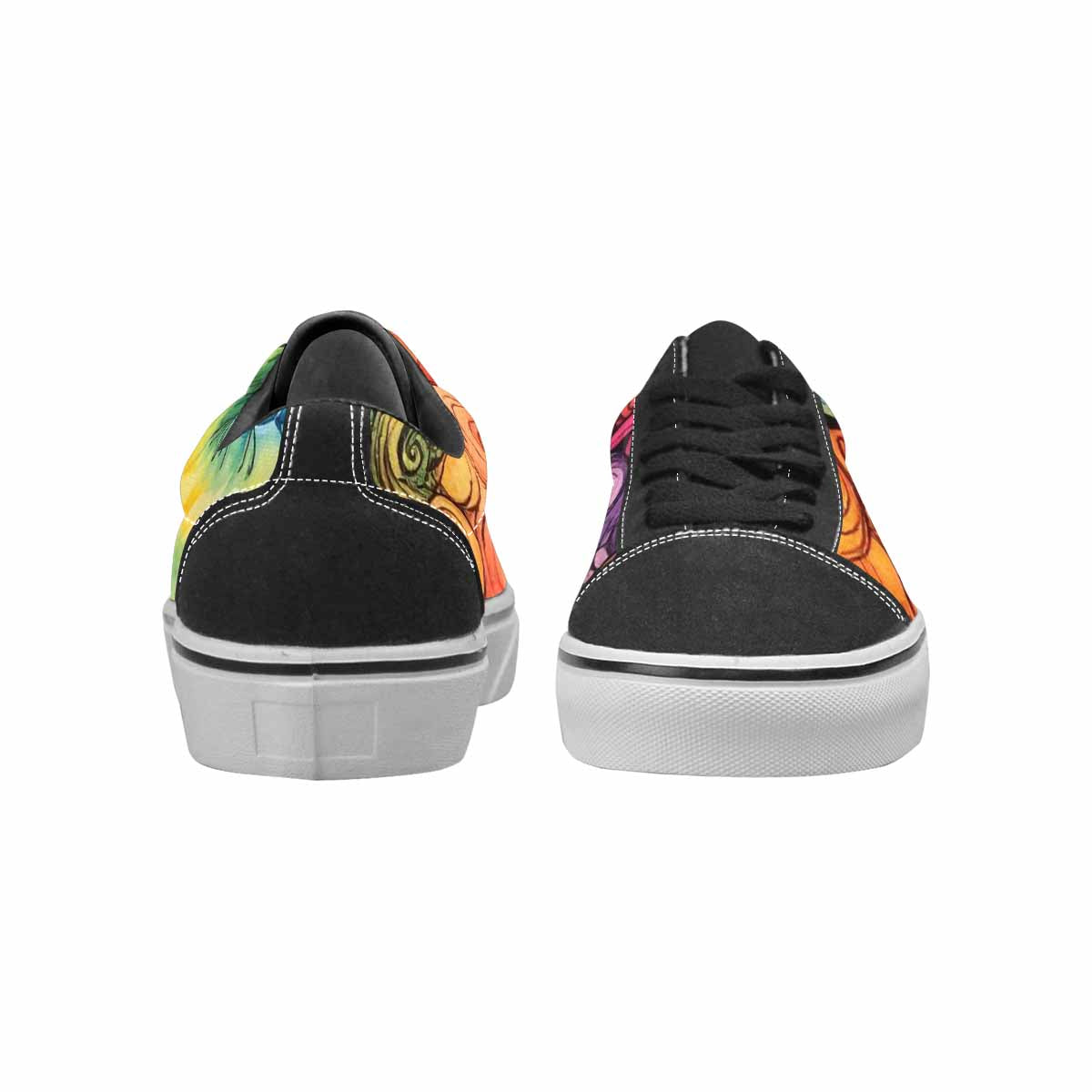 WOMEN'S Tie Lace-Up Canvas Surreal Custom Shoes