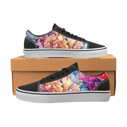 MEN'S Fish Scale Coral Canvas Lace-Up Y2K Custom Sneakers