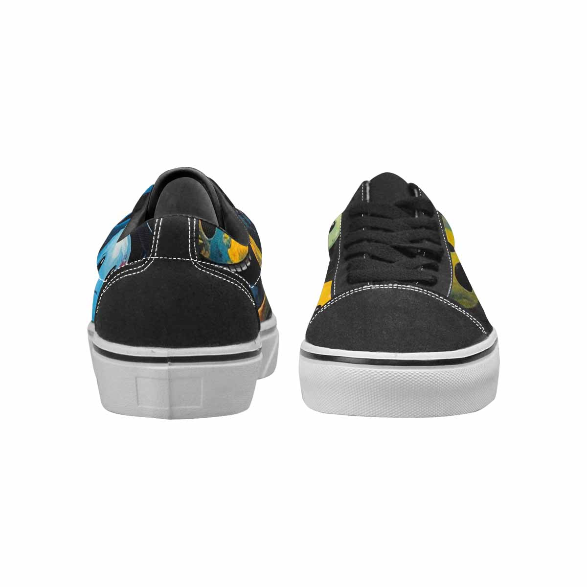 WOMEN'S Melting Moon Smiley Lace-Up Canvas Cottagecore Sneakers