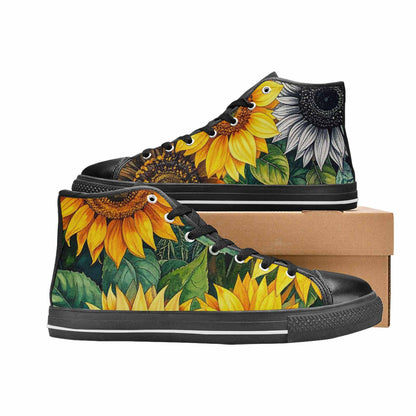WOMEN'S Sunflower High Top Canvas Y2K Sneakers