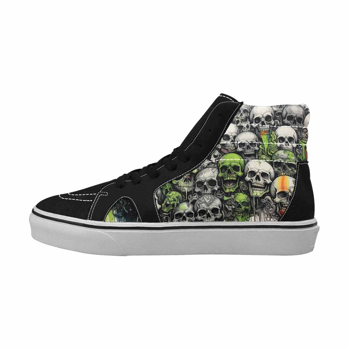MEN'S Rainbow From Skull S High Top Canvas Dreamcore Custom Shoes