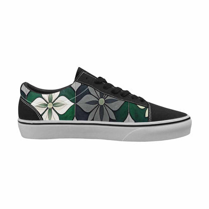 WOMEN'S Aromantic Flag Color Canvas Lace-Up Surreal Shoes