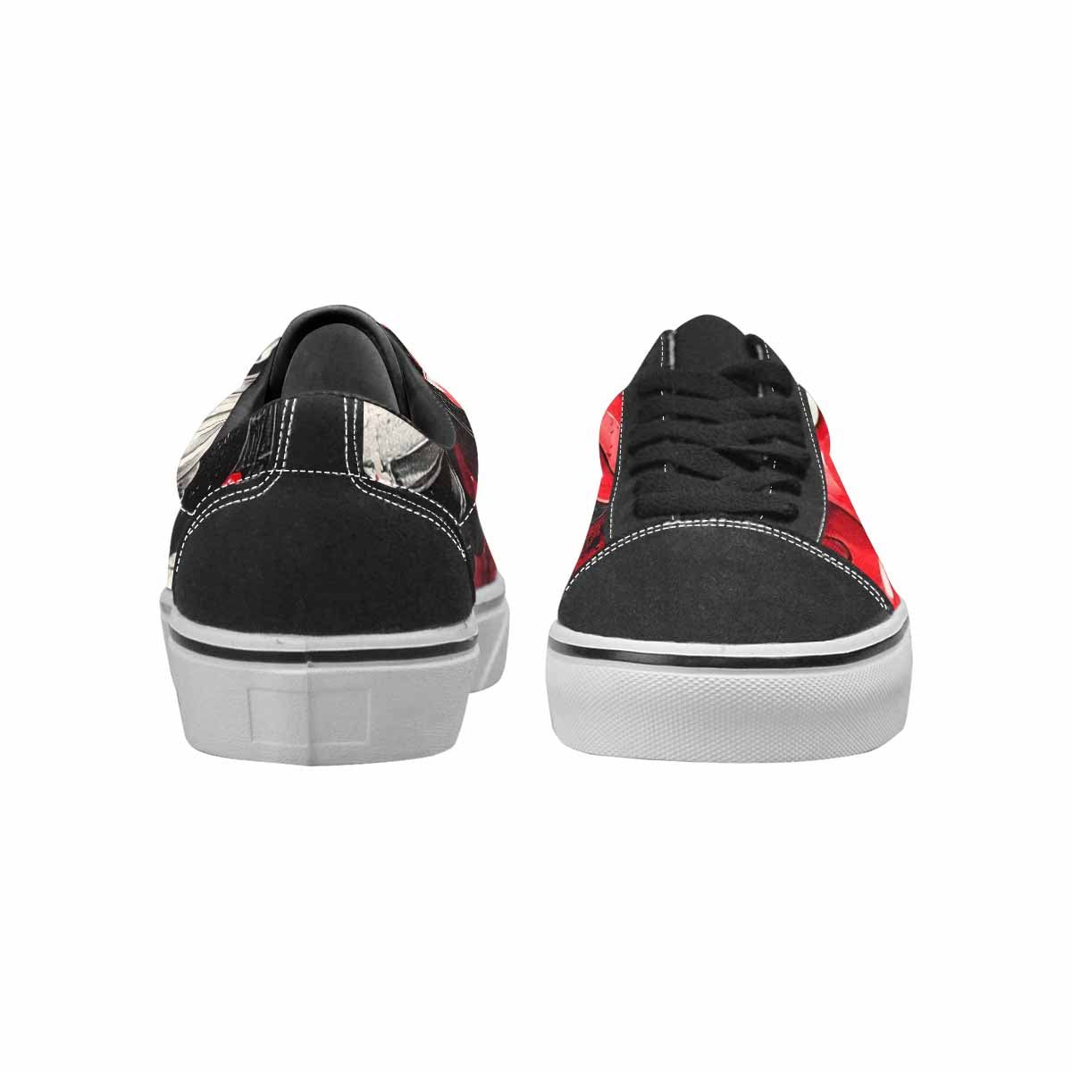 WOMEN'S Ice Cream Motif Lace-Up Canvas Dark Academia Sneakers