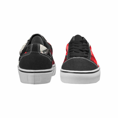 WOMEN'S Ice Cream Motif Lace-Up Canvas Dark Academia Sneakers