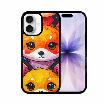 iPhone 17 Case — Watercolor Kawaii Fox Watercolor Abstract, Custom Designed Case Cover