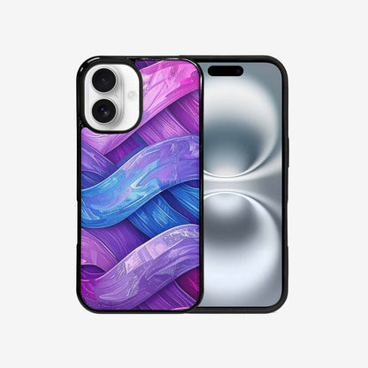 iPhone 16 Case — Bisexual Flag Color Theme Small Rainbow, Custom Print Case Cover