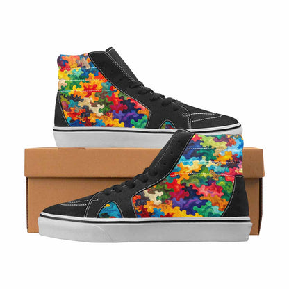 WOMEN'S Camo Full Color High Top Canvas Boutique Grunge Custom Shoes
