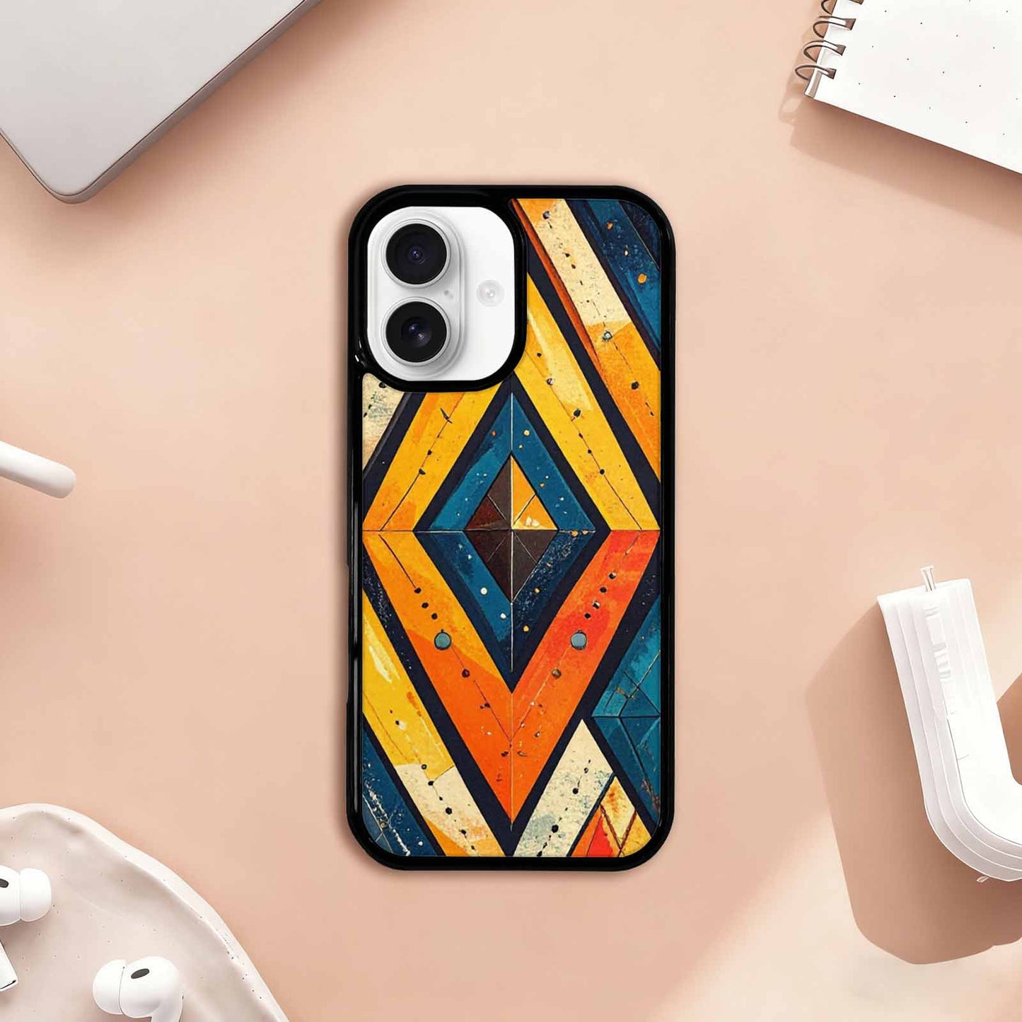 iPhone 17 Case — Vintage Summer Diamond Retro Vintage, Original Design Phone Case