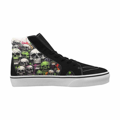 MEN'S Rainbow From Skull S High Top Canvas Aesthetic Custom Shoes