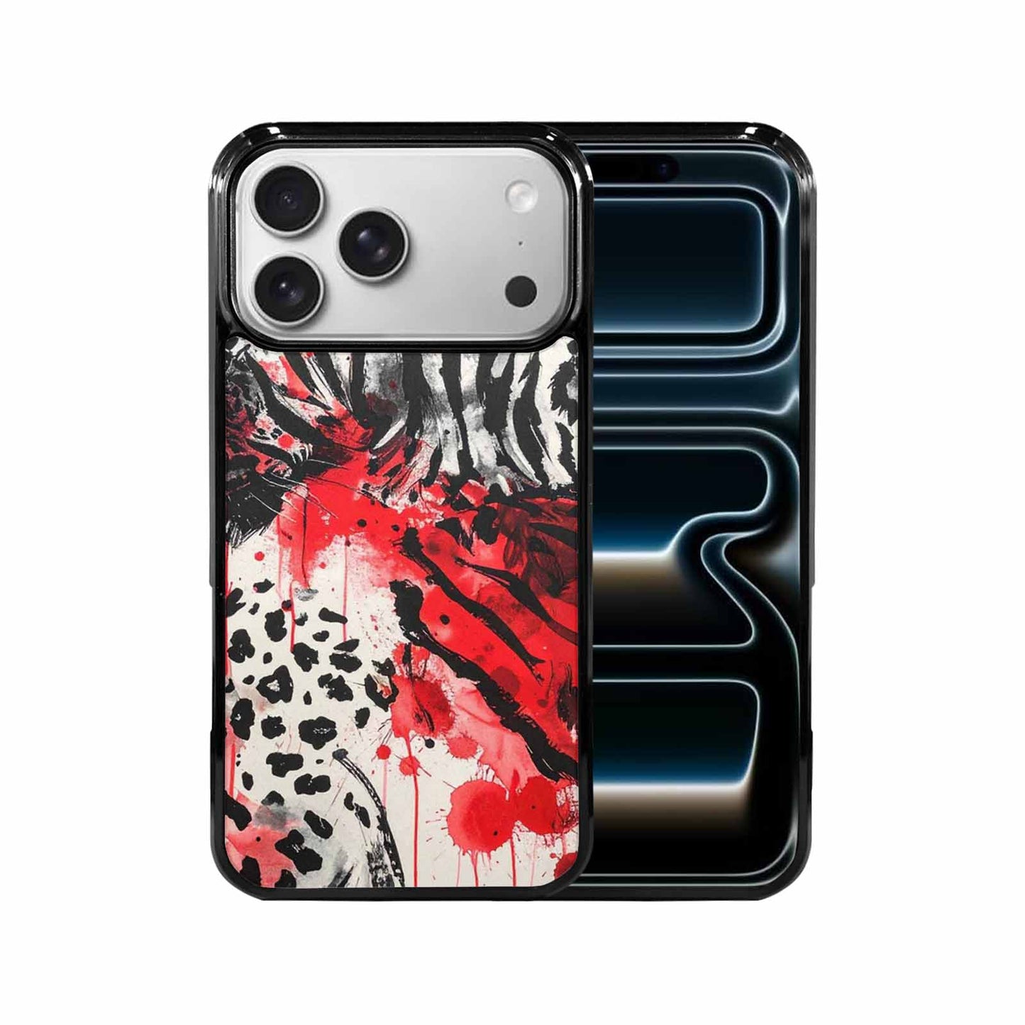 iPhone 17 Pro Max Case — Animal Print (black &amp; Animal Print, Customized Protective Case
