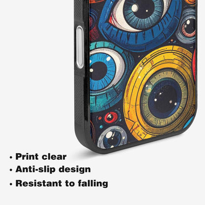 iPhone 16 Case — Cartoon Eyeballs, Original Design Phone Case