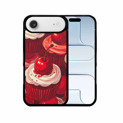 iPhone 17 Air Case — Retro Cherry Cupcake Retro Vintage, Custom Made Phone Cover