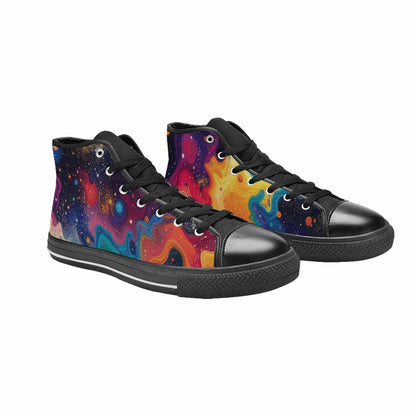 WOMEN'S Galaxy Art - High Top Canvas Surreal Custom Sneakers