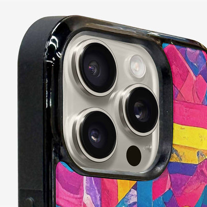 iPhone 16 Pro Max Case — Pansexual Flag Color Theme Small Rainbow, Unique Phone Case Design