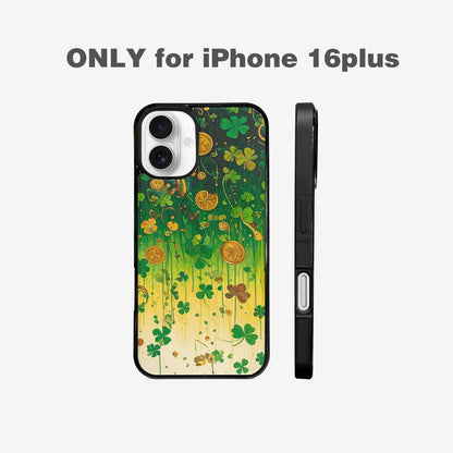 iPhone 16 Plus Case — St Patrick\'s Clover St Patrick\'s Clover, Custom Designed Case Cover