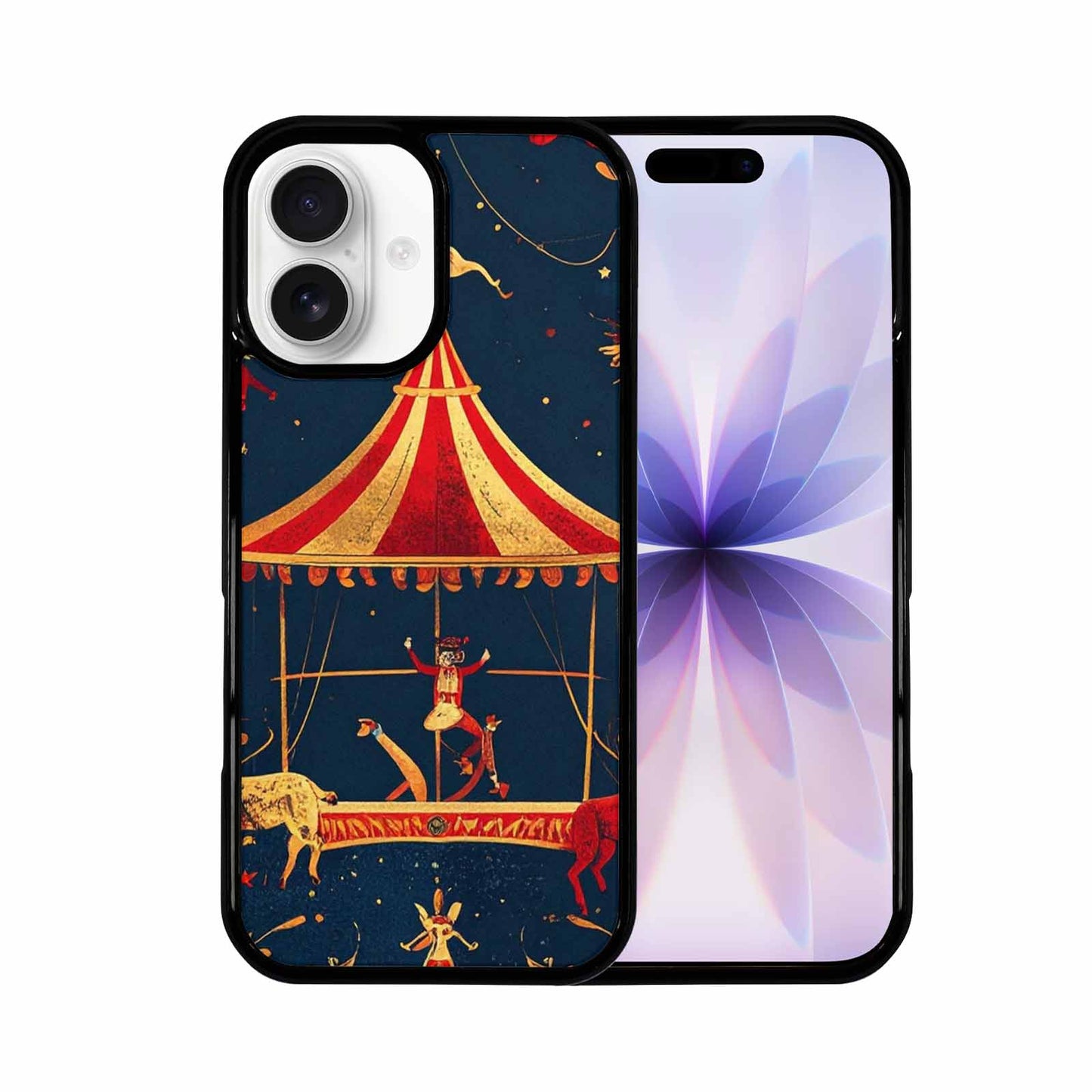 iPhone 17 Case — Vintage Circus Art Pattern Retro Vintage, Personalized Phone Case