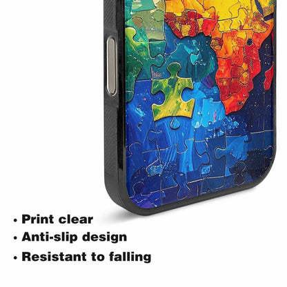 iPhone 16 Pro Max Case — Autism Puzzle Pieces Puzzle Piece Pattern, Unique Phone Case Design