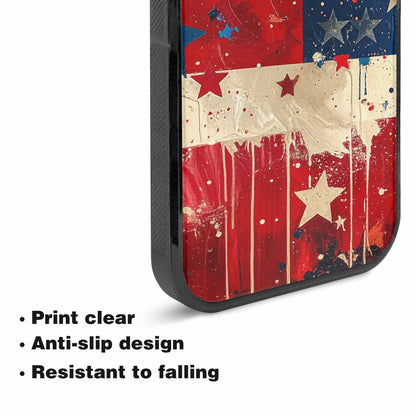 iPhone 15 Plus Case — Patriotic Stars And Stripes American Stars, Custom Print Case Cover