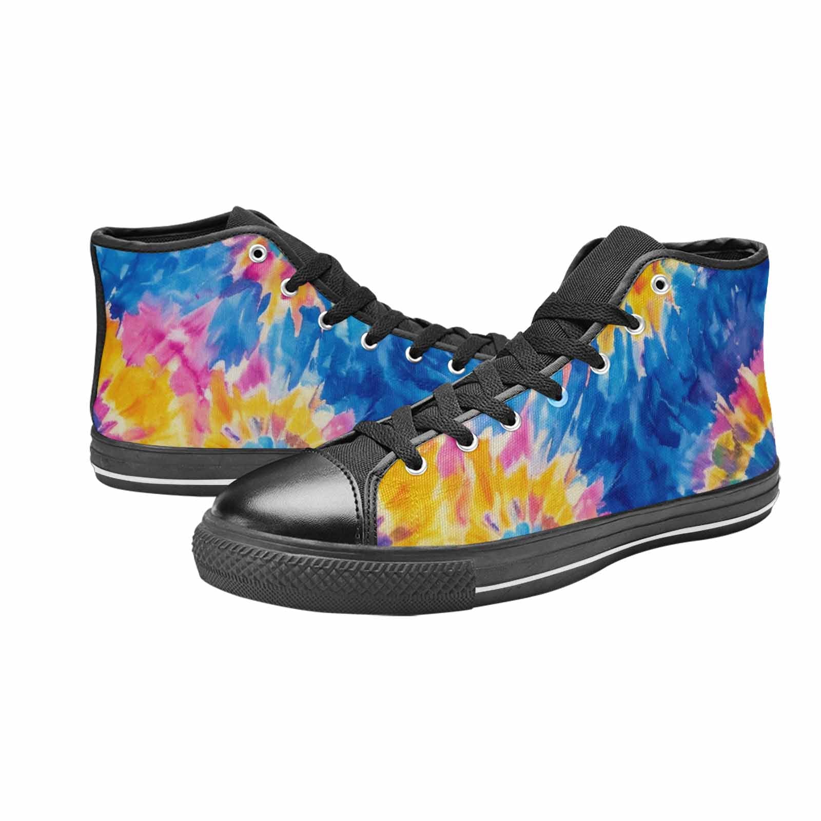 MEN'S Tie Dye Swirl High Top Canvas Y2K Shoes