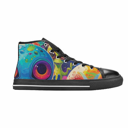 MEN'S Cartoon Alien Characters High Top Canvas Aesthetic Shoes