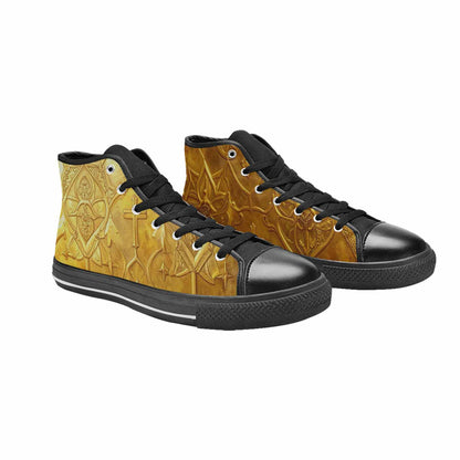 WOMEN'S Cross Faith Iconography High Top Canvas Aesthetic Sneakers