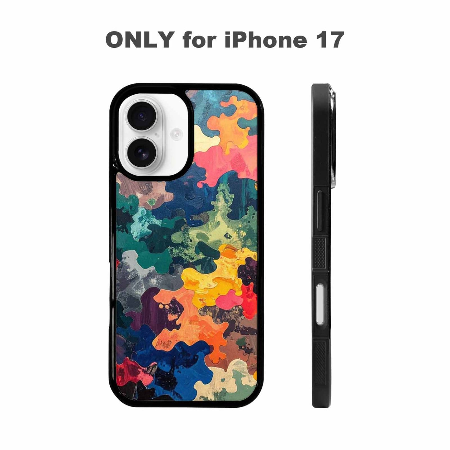 iPhone 17 Case — Camo Patches Full Color Camo, Custom Designed Case Cover