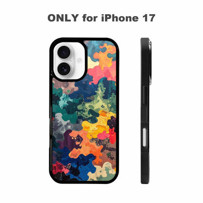 iPhone 17 Case — Camo Patches Full Color Camo, Custom Designed Case Cover
