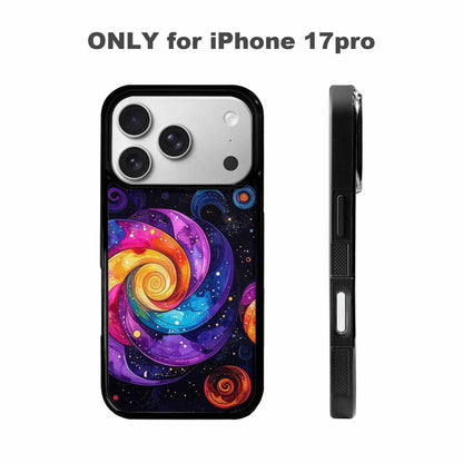 iPhone 17 Pro Case — Rose Galaxy Art Seamless Pattern Galaxy, Original Design Phone Case