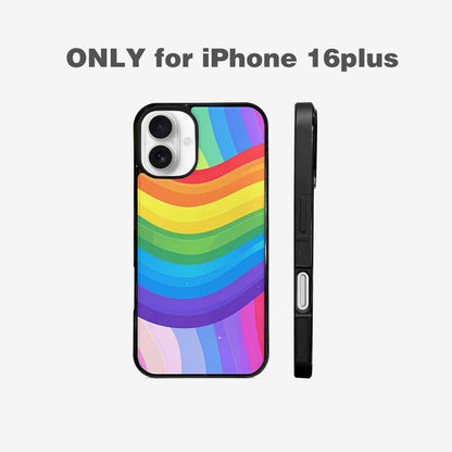 iPhone 16 Plus Case — Rainbow Pride, Custom Made Phone Cover