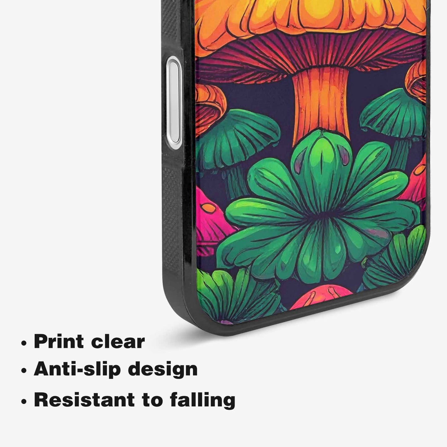 iPhone 16 Plus Case — Psychedelic Mushroom Cartoon Pattern, Original Design Phone Case