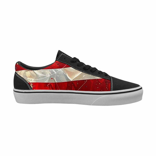 WOMEN'S American Flag Stars Canvas Lace-Up Cottagecore Sneakers