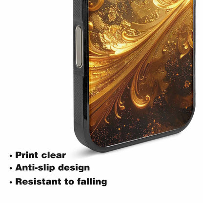 iPhone 15 Pro Max Case — Klimt Gold Leaf Artwork Pattern, Custom Phone Case