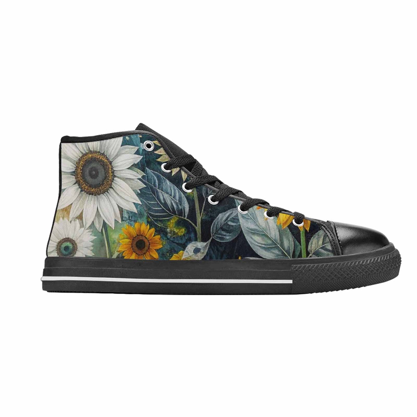 WOMEN'S Blend Melt Them High Top Canvas Vibrant Chaos Custom Shoes