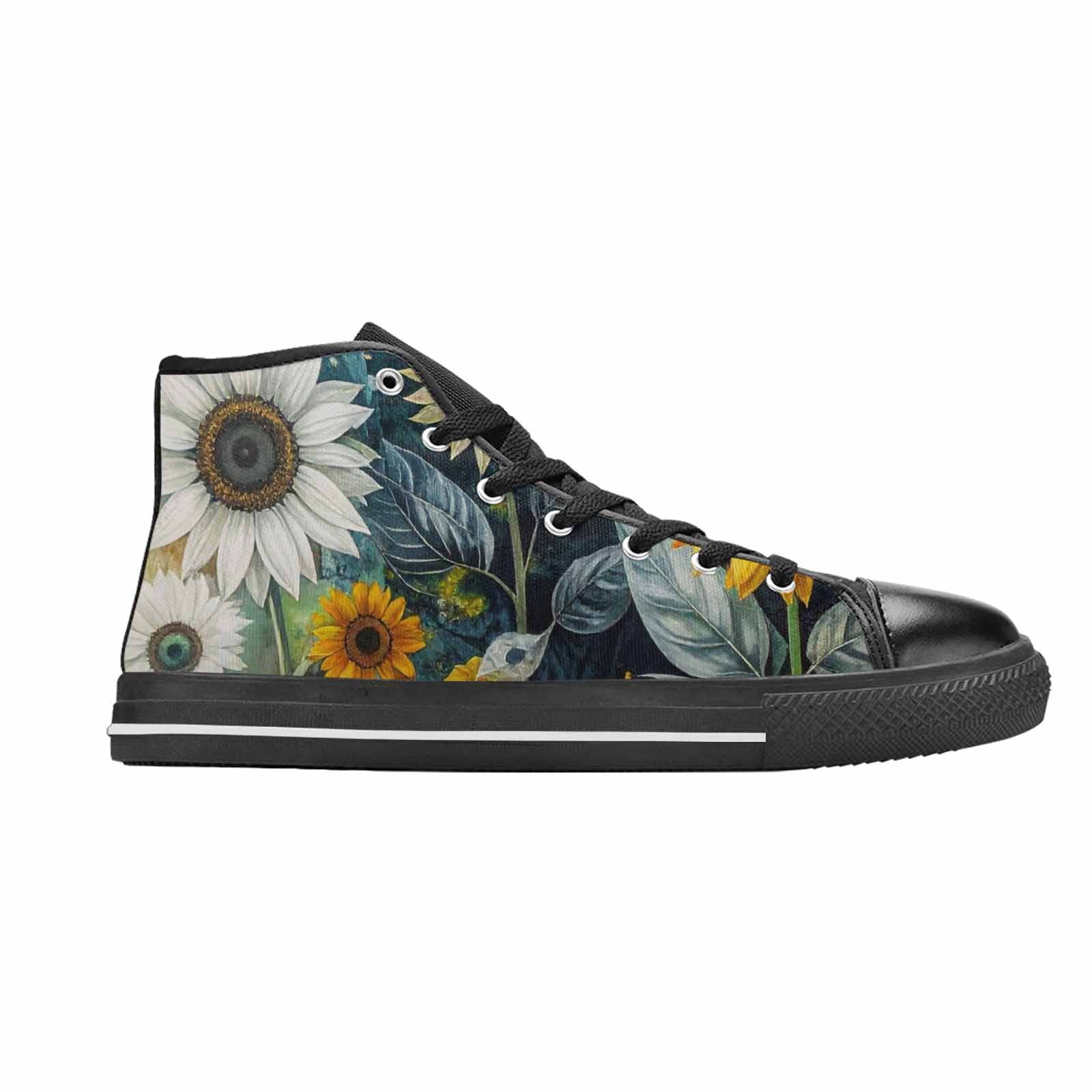 WOMEN'S Blend Melt Them High Top Canvas Vibrant Chaos Custom Shoes