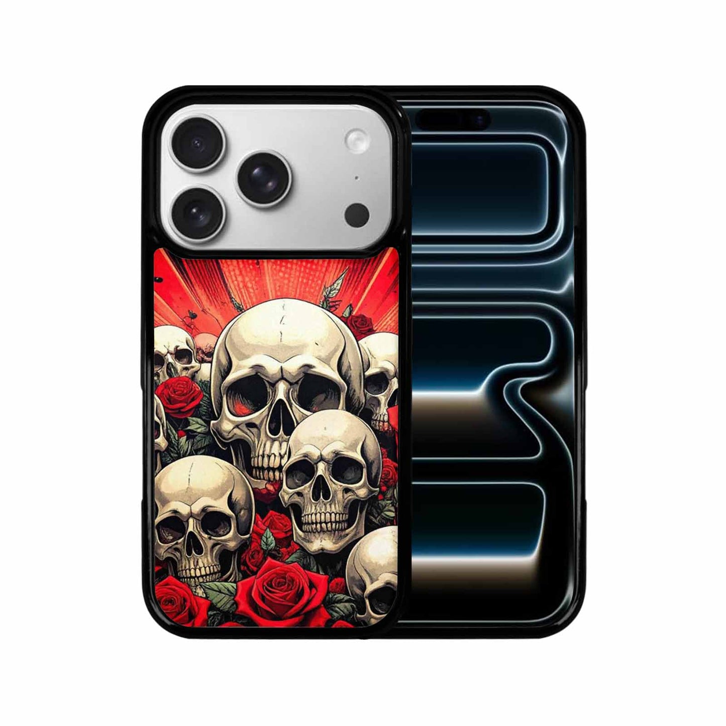 iPhone 17 Pro Case — Skull Dark Art Gothic Print Gothic, Custom Designed Case Cover