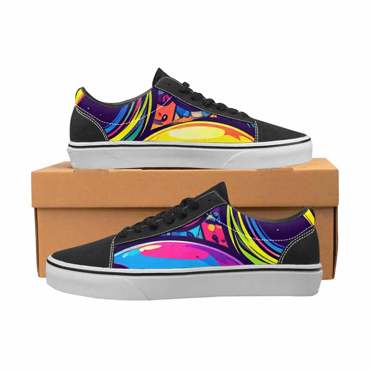 WOMEN'S Alien Ufo Cartoon Canvas Lace-Up Aesthetic Sneakers