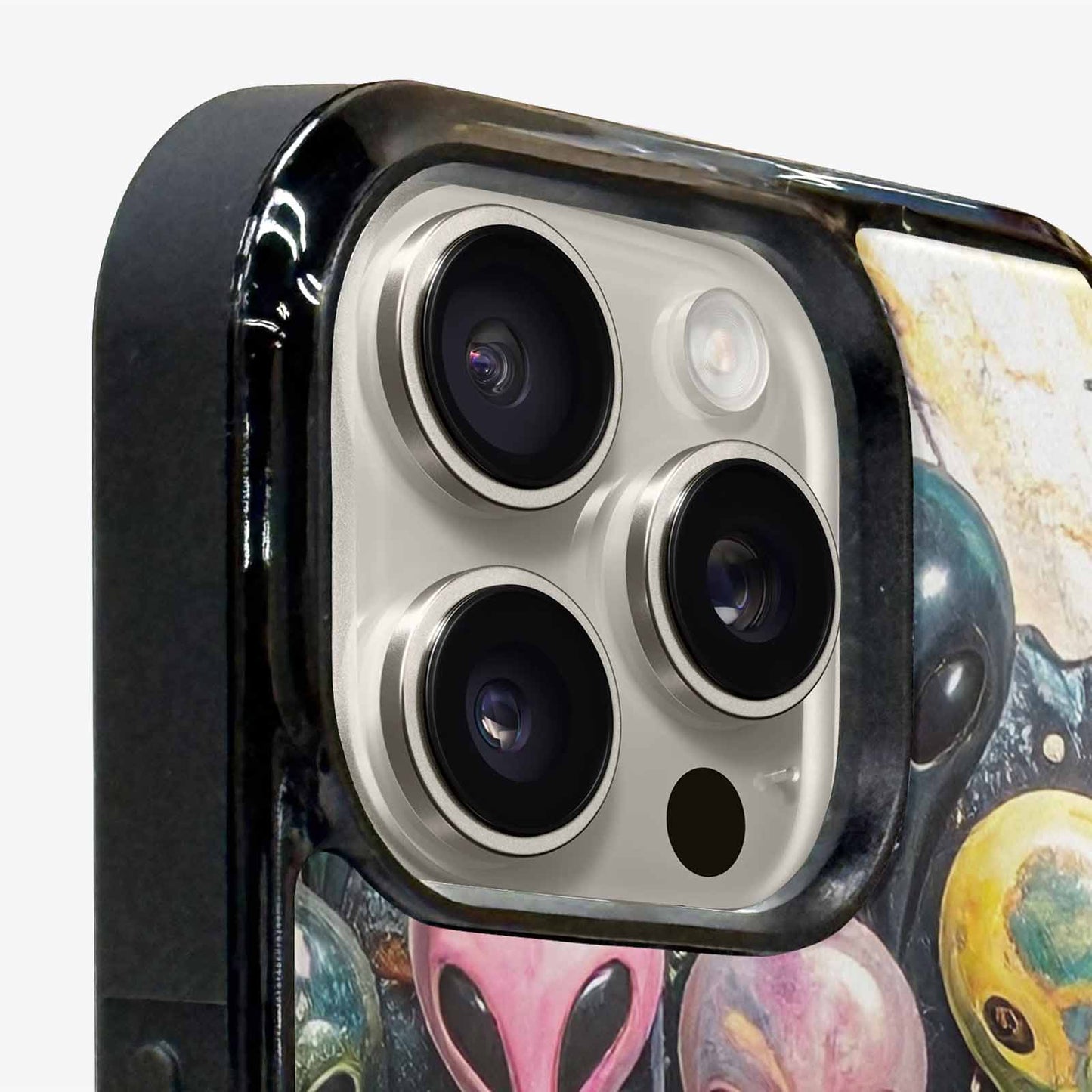 iPhone 16 Pro Case — Aliens Marblemelting Aliens Pa, Custom Printed Phone Case