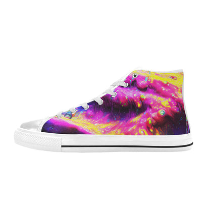 MEN'S Cc Acid Bath Drip High Top Canvas Vivid Custom Shoes