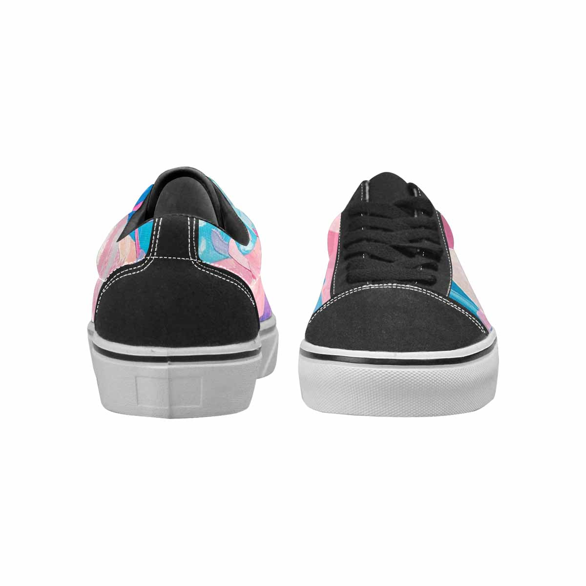 WOMEN'S Transgender Pride Flag Lace-Up Canvas Dreamlike Custom Shoes