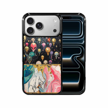 iPhone 17 Pro Max Case — Aliens Marblealiens Pattern Alien Scifi, Personalized Phone Case