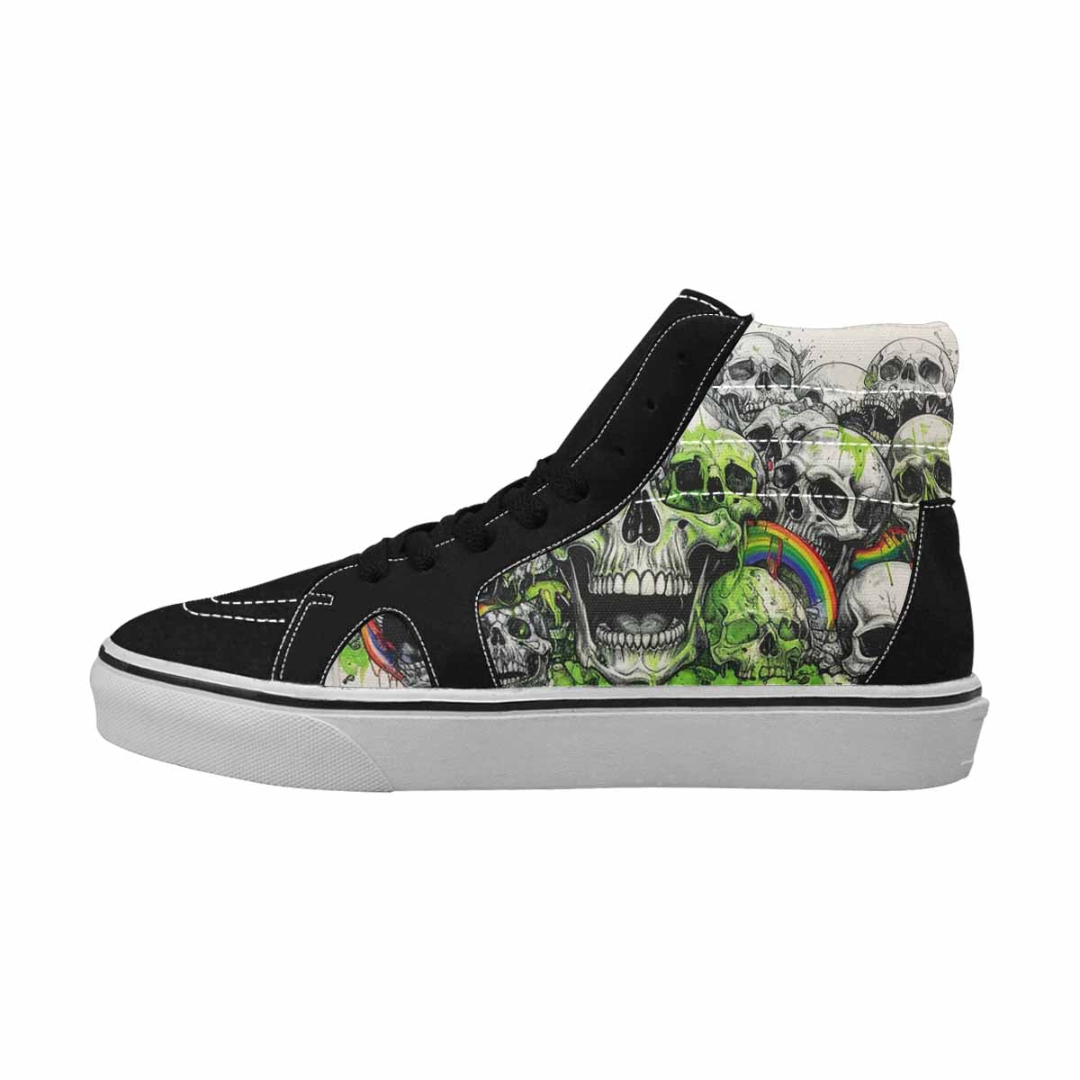MEN'S Rainbow From Skull S High Top Canvas Dreamlike Shoes