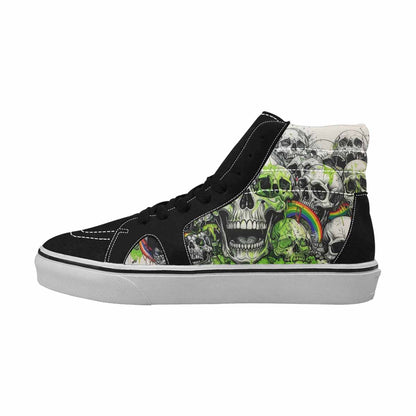 MEN'S Rainbow From Skull S High Top Canvas Dreamlike Shoes