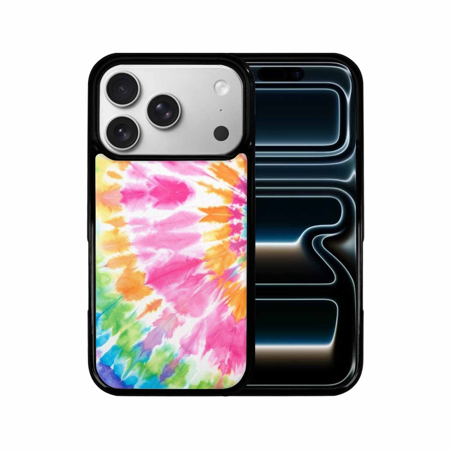 iPhone 17 Pro Case — Tie Dye Rainbow Twist Custom Tie, Custom Art Phone Cover