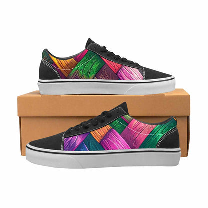 WOMEN'S Polysexual Flag Color Canvas Lace-Up Neon Fantasy Shoes
