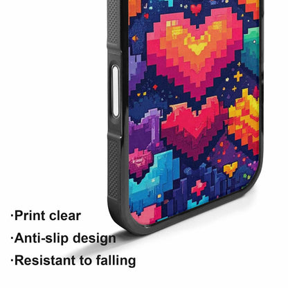 iPhone 17 Case — Pixel Art Bit Burst Original Art, Custom Designed Case Cover