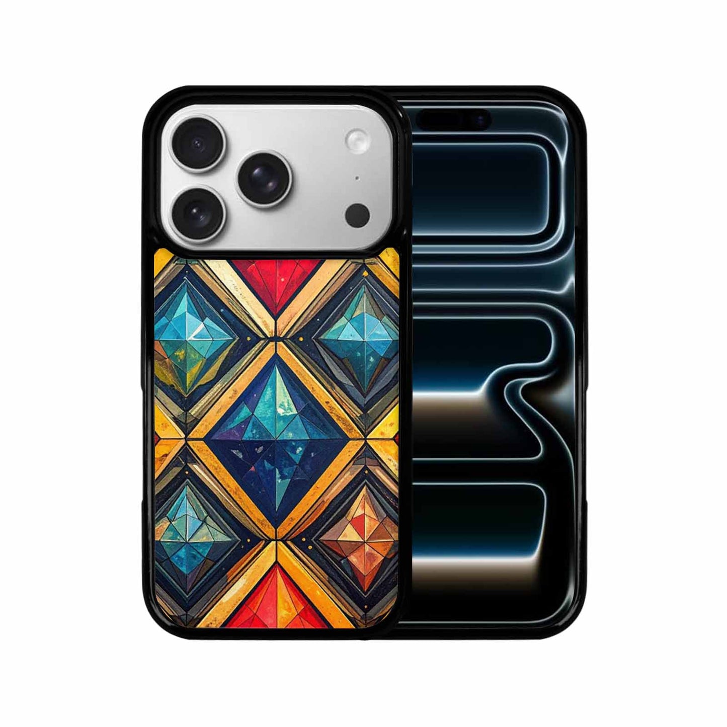 iPhone 17 Pro Case — Vintage Summer Diamond Retro Vintage, Custom Art Phone Cover