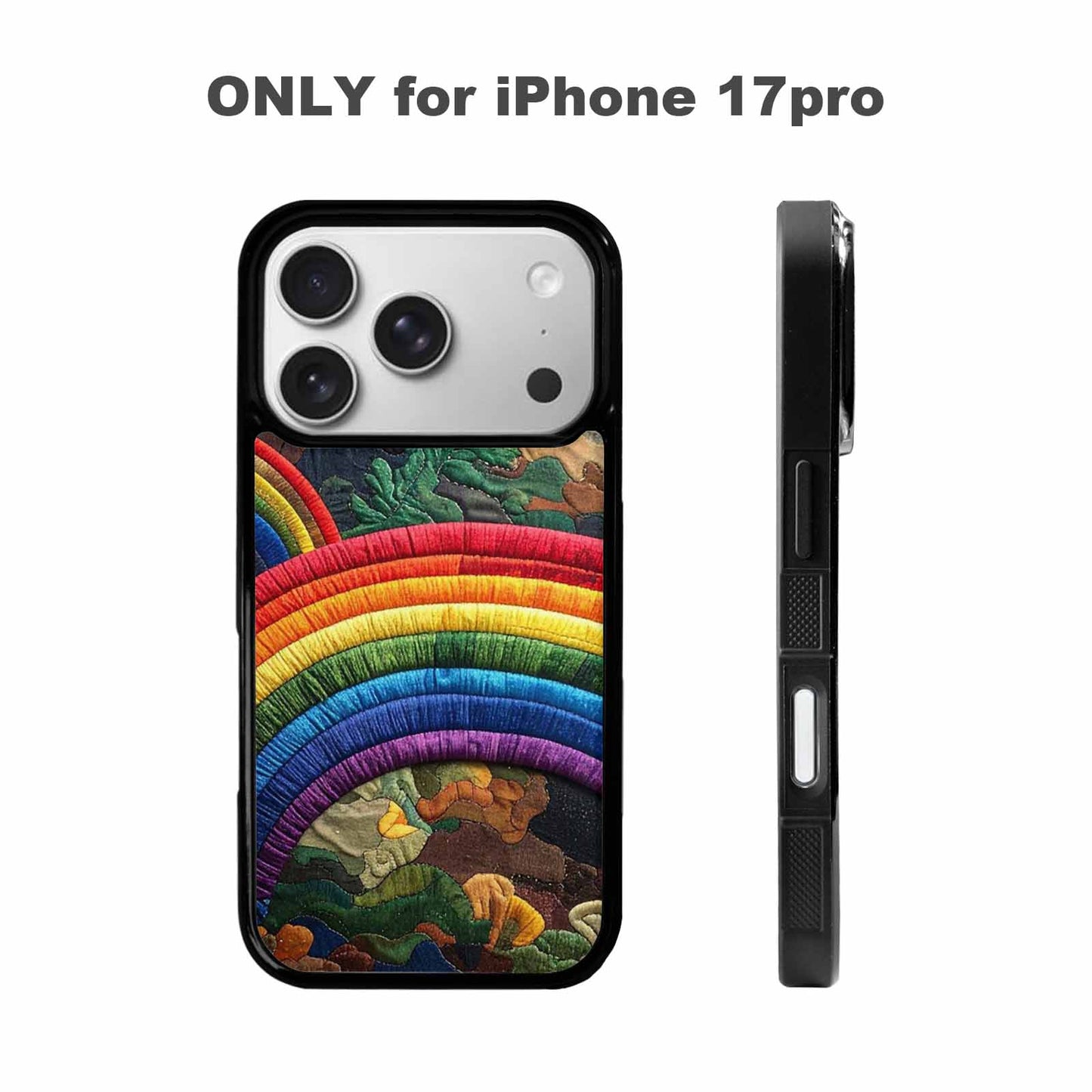 iPhone 17 Pro Case — Vivid Camo Rainbow Arc Camo, Customized Protective Case