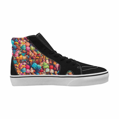 MEN'S Ice Cream Motif Ice High Top Canvas Dark Academia Custom Sneakers