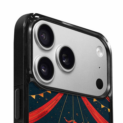 iPhone 17 Pro Max Case — Vintage Circus Art Pattern Retro Vintage, Custom Printed Phone Case