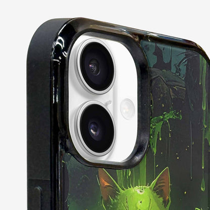 iPhone 16 Plus Case — Toxic Melting Skeleton Cats Small Toxic, Personalized Phone Case